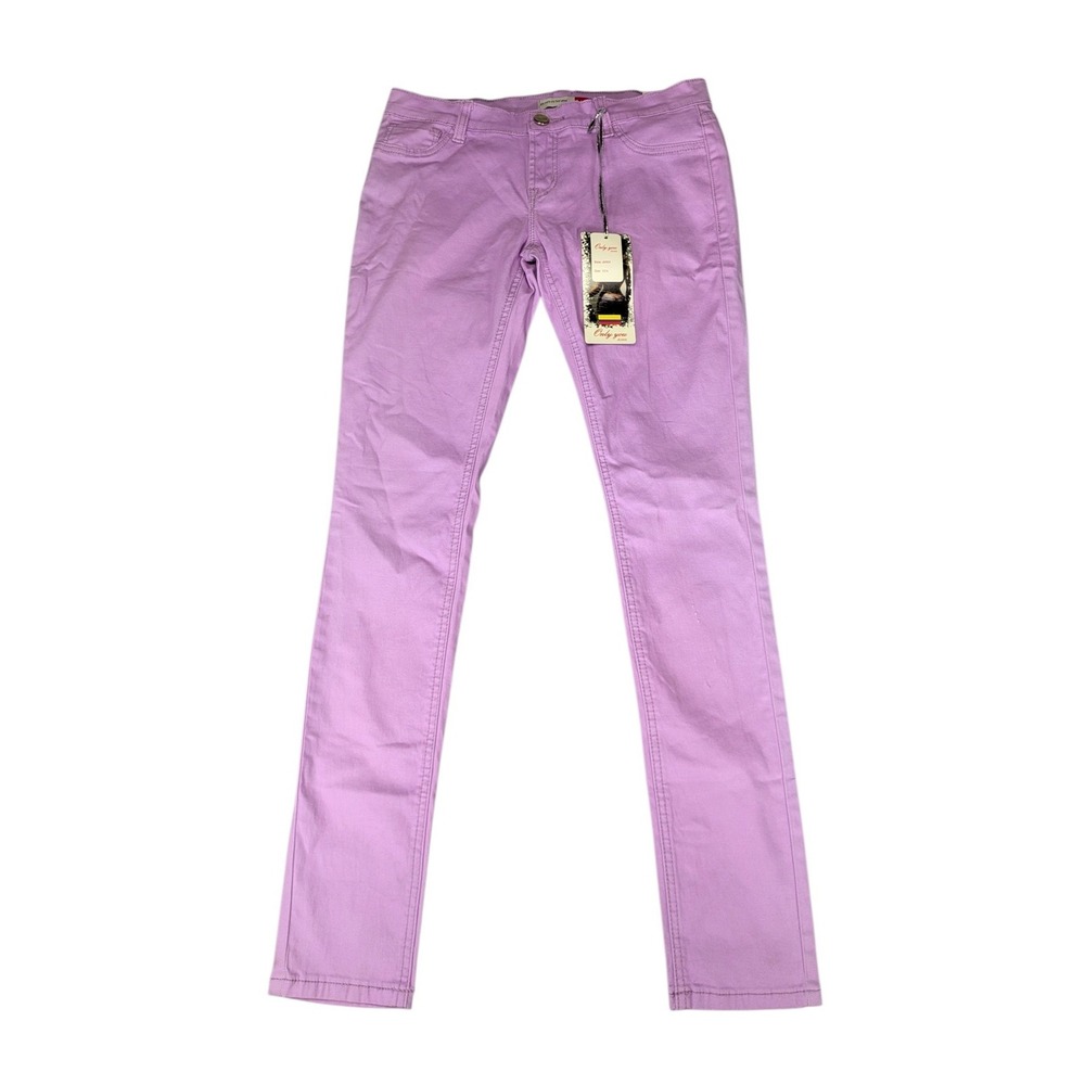 Only You Jeans Women Purple Slim Fit Stretch Pants JAN04 Size 13/14 NWT